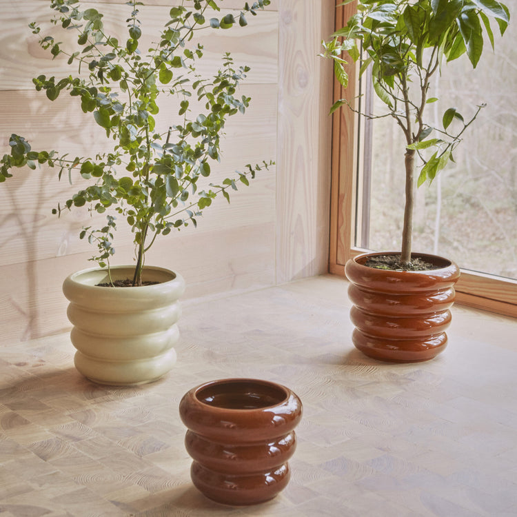 Artistic Hand-Painted Flower Pot