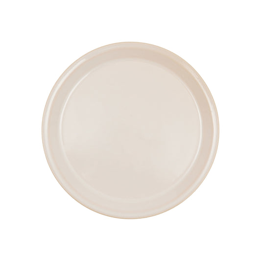 Frosted-White/Brown Plate