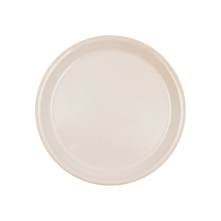 Frosted-White/Brown Plate