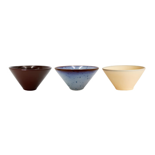 Frosted Ceramic Bowl Set