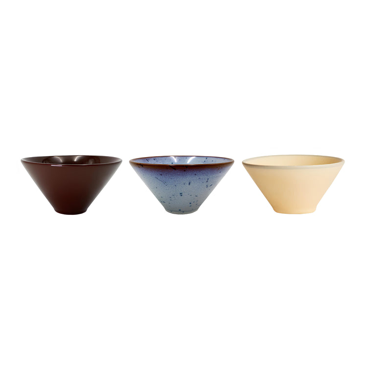 Frosted Ceramic Bowl Set