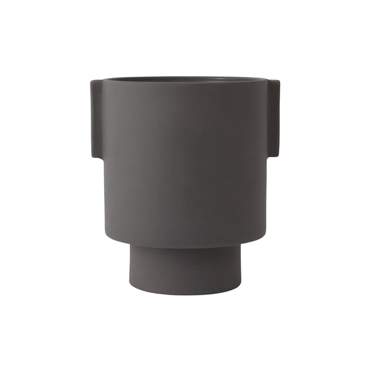 Vaso da fiori nero minimalista