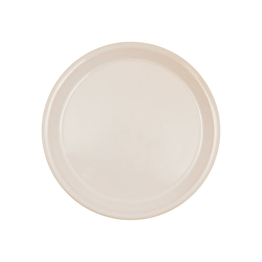 Frosted-White/Brown Plate